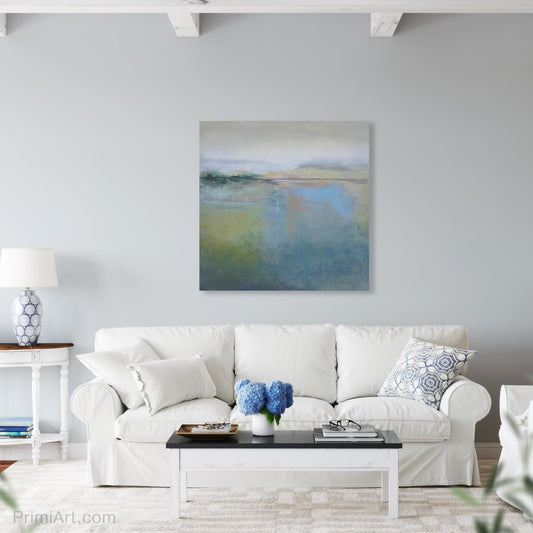 colorful square abstract landscape 36x36