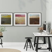 Load image into Gallery viewer, Modern abstract landscape art &quot;Afternoon Delight,&quot; digital download by Victoria Primicias, decorates the office.
