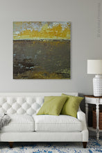 Load image into Gallery viewer, Modern abstract landscape art &quot;Afternoon Delight,&quot; digital download by Victoria Primicias, decorates the living room.
