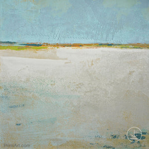 Zen muted abstract ocean art "Alabaster Sands," downloadable art by Victoria Primicias