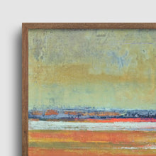 Load image into Gallery viewer, Closeup detail of zen abstract beach wall art &quot;Amber Keys,&quot; digital download by Victoria Primicias
