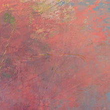 Load image into Gallery viewer, Closeup detail of square abstract landscape art &quot;Azalea Coast,&quot; downloadable art by Victoria Primicias

