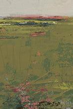 Load image into Gallery viewer, Closeup detail of modern abstract landscape art &quot;Brassy Pastures,&quot; downloadable art by Victoria Primicias
