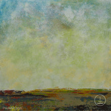 Load image into Gallery viewer, Square abstract landscape art &quot;Canary Winds,&quot; digital print by Victoria Primicias
