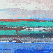 Load image into Gallery viewer, Closeup detail of zen abstract seascape painting&quot;Carolina Shores,&quot; downloadable art by Victoria Primicias
