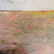 Load image into Gallery viewer, Pink abstract seascape painting &quot;Cherry Inlet,&quot; printable wall art by Victoria Primicias
