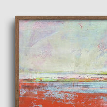 Load image into Gallery viewer, Closeup detail of contemporary abstract seascape painting &quot;Courage Point,&quot; printable wall art by Victoria Primicias
