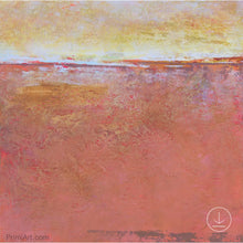 Load image into Gallery viewer, Red orange abstract beach art &quot;Fading Beauty,&quot; printable art by Victoria Primicias
