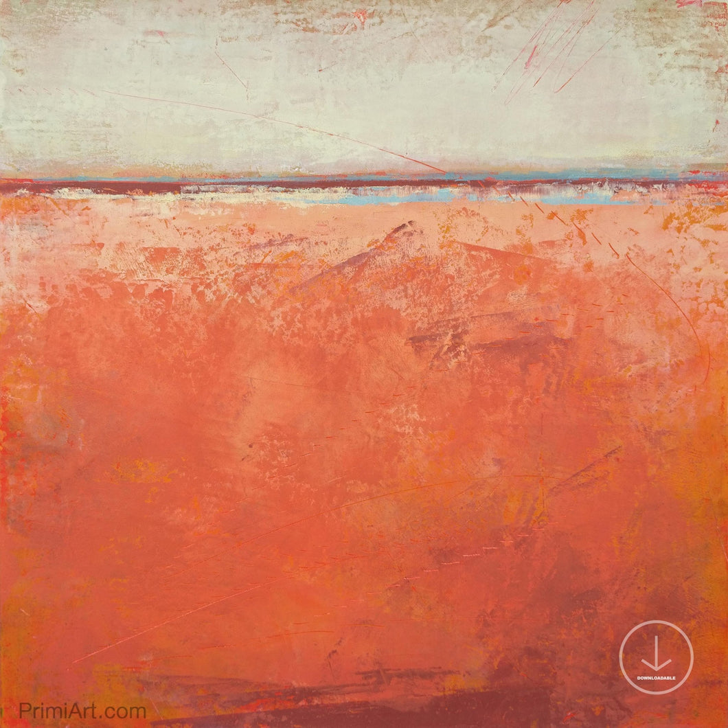 Square abstract beach wall decor 