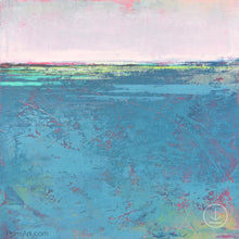 Load image into Gallery viewer, Large coastal abstract coastal wall art &quot;Frisco Bay,&quot; digital print by Victoria Primicias
