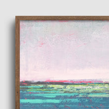 Load image into Gallery viewer, Closeup detail of large coastal abstract coastal wall art &quot;Frisco Bay,&quot; digital print by Victoria Primicias
