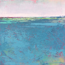 Load image into Gallery viewer, Bluegreen abstract coastal wall art &quot;Frisco Bay,&quot; fine art print by Victoria Primicias
