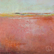 Load image into Gallery viewer, Square abstract coastal wall art &quot;Golden Voyage,&quot; digital download by Victoria Primicias
