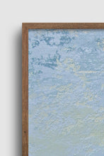 Load image into Gallery viewer, Closeup detail of blue abstract beach artwork &quot;Hello Again,&quot; downloadable art by Victoria Primicias
