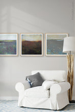 Load image into Gallery viewer, Unique landscape painting &quot;Holly Shelter,&quot; digital download by Victoria Primicias, decorates the living room.
