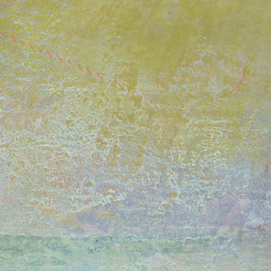Closeup detail of Unique abstract beach wall decor "Pastel Inlet," downloadable art by Victoria Primicias
