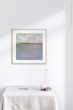 Load image into Gallery viewer, Minimalist abstract landscape art &quot;Return of Secrets,&quot; printable wall art by Victoria Primicias, decorates the kitchen.
