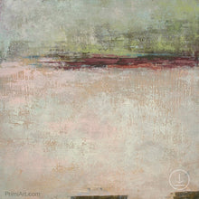 Load image into Gallery viewer, Neutral color abstract landscape painting &quot;Ruby Landing,&quot; digital print by Victoria Primicias
