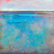 Load image into Gallery viewer, Turquoise abstract beach artwork &quot;Sea Mistress,&quot; canvas wall art by Victoria Primicias
