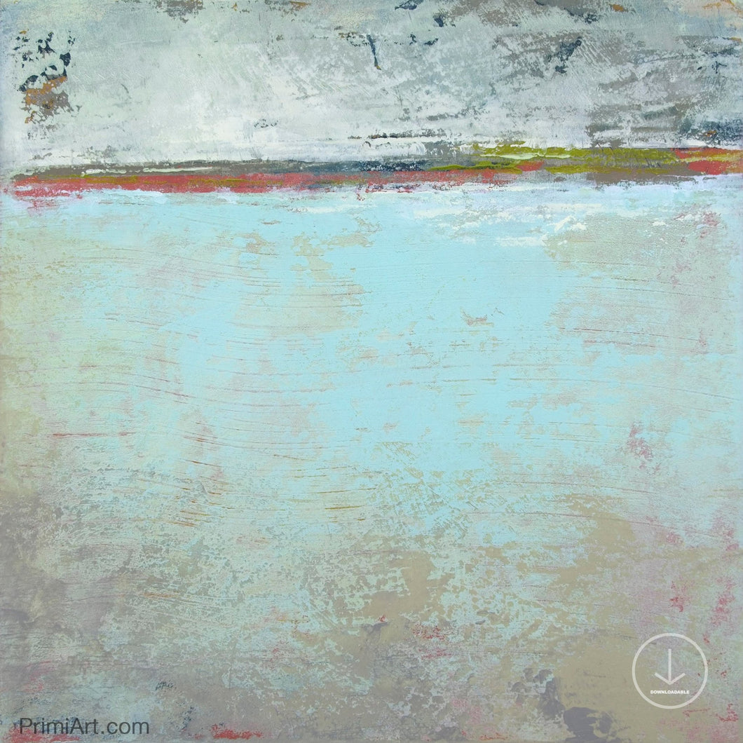 Contemporary abstract beach painting 