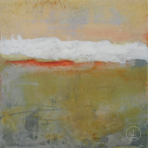 Modern abstract ocean painting "Singing Surf," digital print by Victoria Primicias