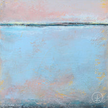 Load image into Gallery viewer, Pastel abstract coastal wall decor &quot;Sister Shore,&quot; digital art by Victoria Primicias
