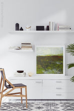 Load image into Gallery viewer, Impressionist abstract landscape art &quot;Spring Eternal,&quot; printable wall art by Victoria Primicias, decorates the office.
