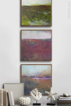 Load image into Gallery viewer, Impressionist abstract landscape art &quot;Spring Eternal,&quot; printable wall art by Victoria Primicias, decorates the entryway.
