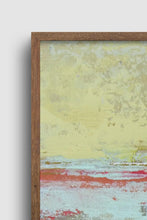 Load image into Gallery viewer, Closeup detail of muted beige abstract ocean painting &quot;Sweet Compass,&quot; digital download by Victoria Primicias
