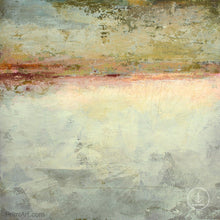 Load image into Gallery viewer, Gray abstract ocean art &quot;Tuscan Treasures,&quot; digital art landscape by Victoria Primicias
