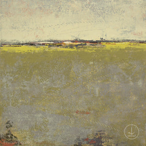 Impressionist abstract landscape painting "Vernal Passage," digital art landscape by Victoria Primicias