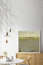 Load image into Gallery viewer, Impressionist abstract landscape art &quot;Vernal Passage,&quot; digital art landscape by Victoria Primicias, decorates the dining room.
